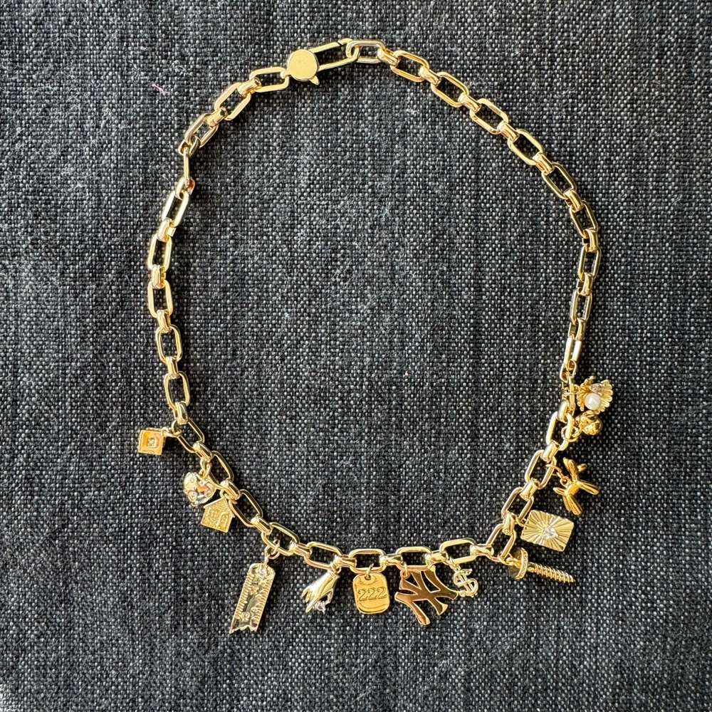 Chunky Charm Necklace Handmade
